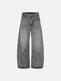 Aelfric Eden Textured Washed Baggy Barrel Jeans